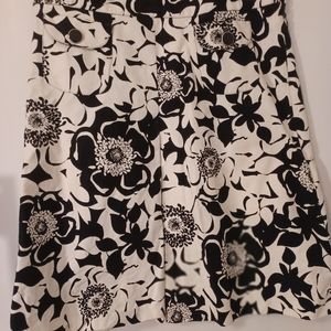 Merona Black and White Skirt